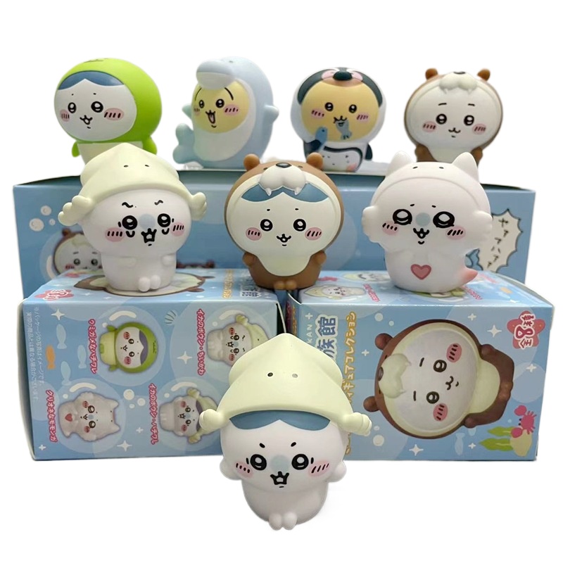 Fish Toys For Aquarium - 8개입/박스 귀여운 치이카와 아쿠아리움 블라인드 박스