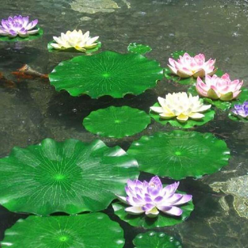 Aquarium Fish Pond - 2026년 인공 수련 꽃 없는 연잎