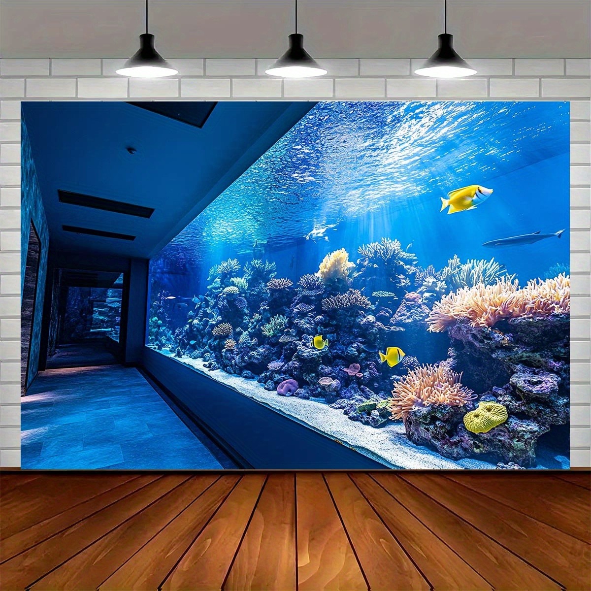Fish Aquarium Home - 활기 넘치는 수중 아쿠아리움 태피스트리, 다채로운