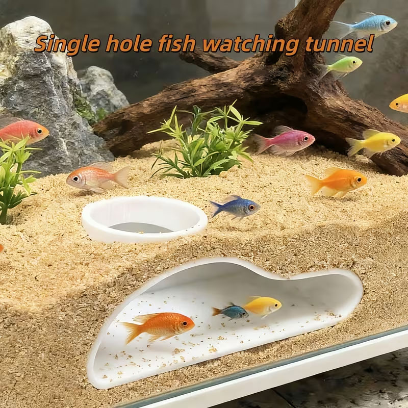 Fish Toys For Aquarium - 아크어리움 물고기 터널 은신처 | 구피,