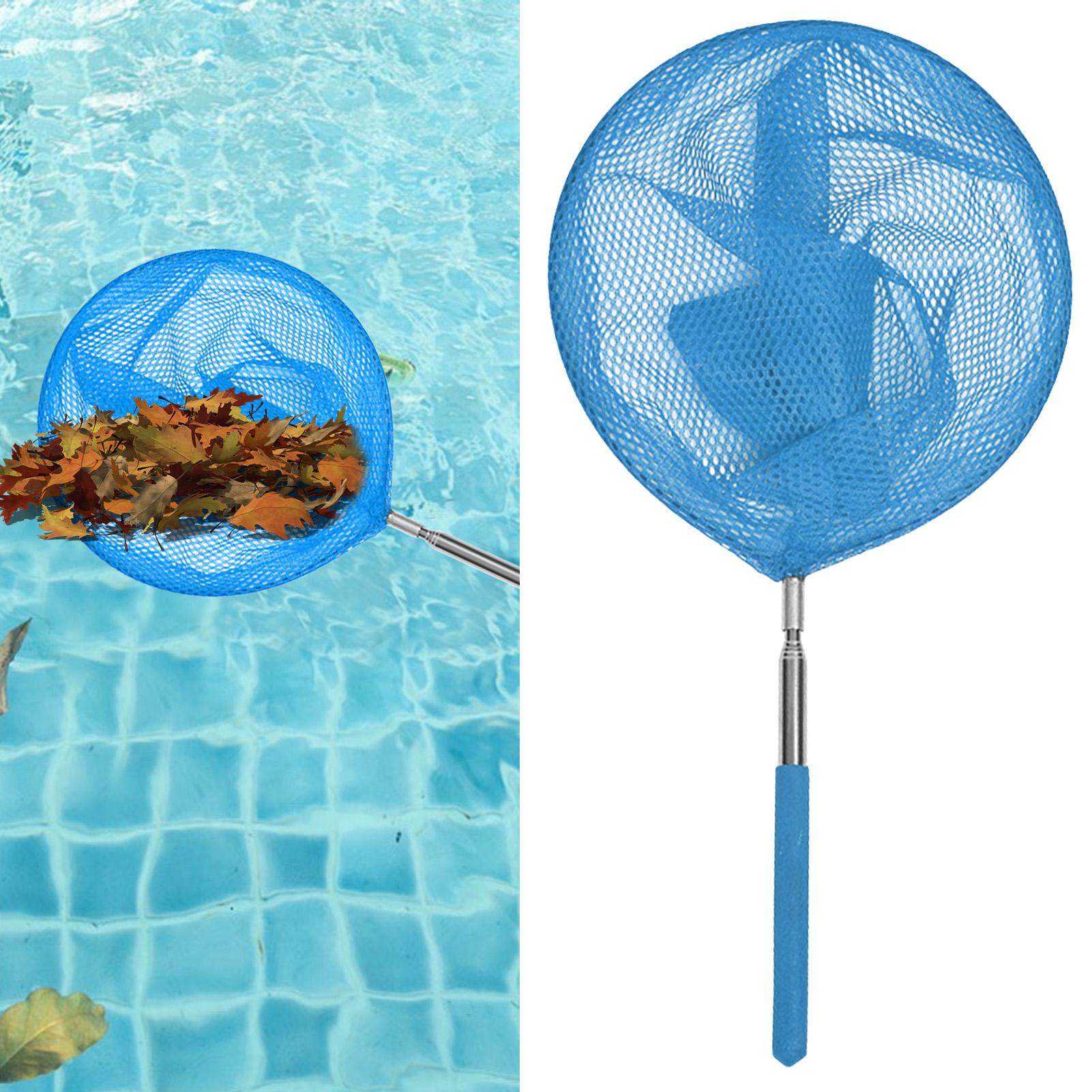 Aquarium Fish Tank Cleaner - 텔레스코픽 폴이 있는 수영장 스키머 그물망,
