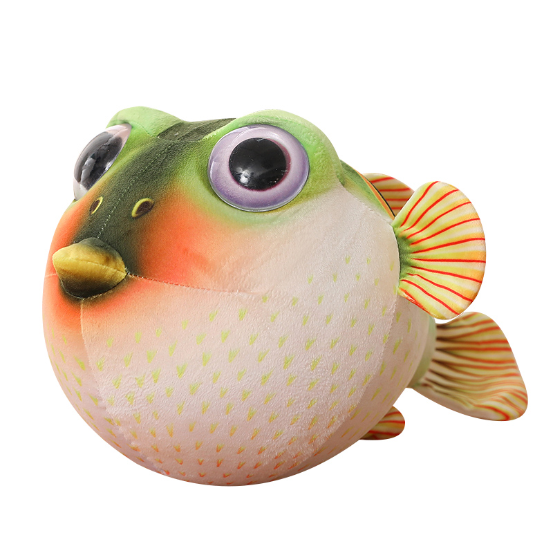 Fish Toys For Aquarium - 실제 생활 복어 플러시 장난감 시뮬레이션