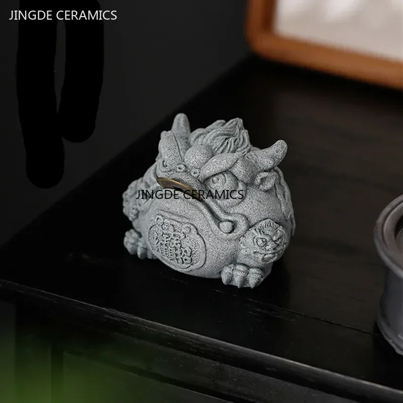 창의적인 사암 풍수 금 두꺼비 차, 애완 동물 장식,  - Aquarium Fish Bowl 리뷰 및 가격