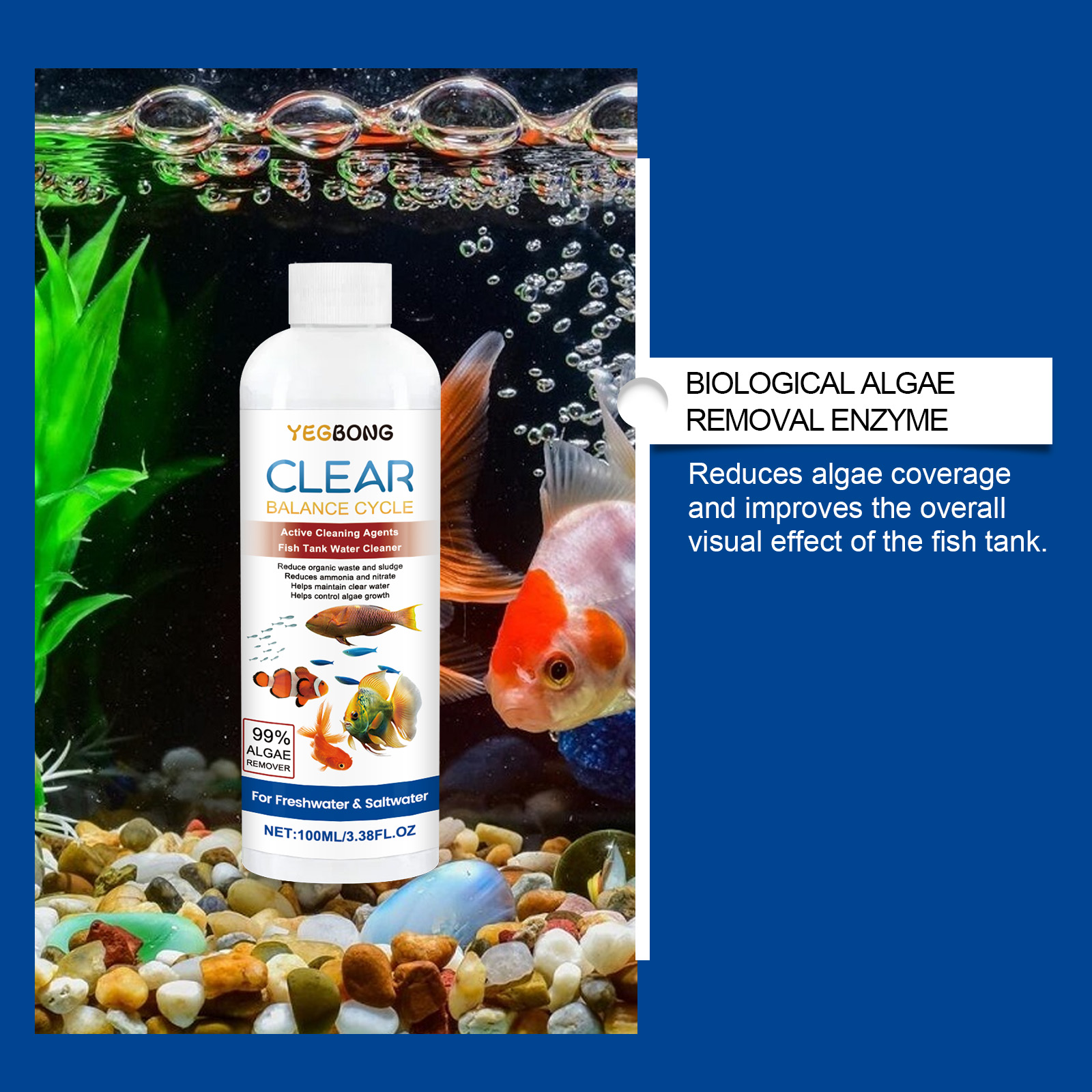 수족관 물 정화기 100ml 담수 바닷물 물고기 탱크  - Cleaner Fish Aquarium 리뷰 및 가격