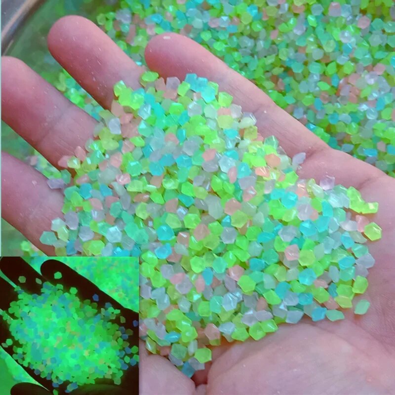 1000pcs 어두운 자갈 돌에 3-5mm 빛나는 모래 - Fish Aquarium Home 리뷰 및 가격