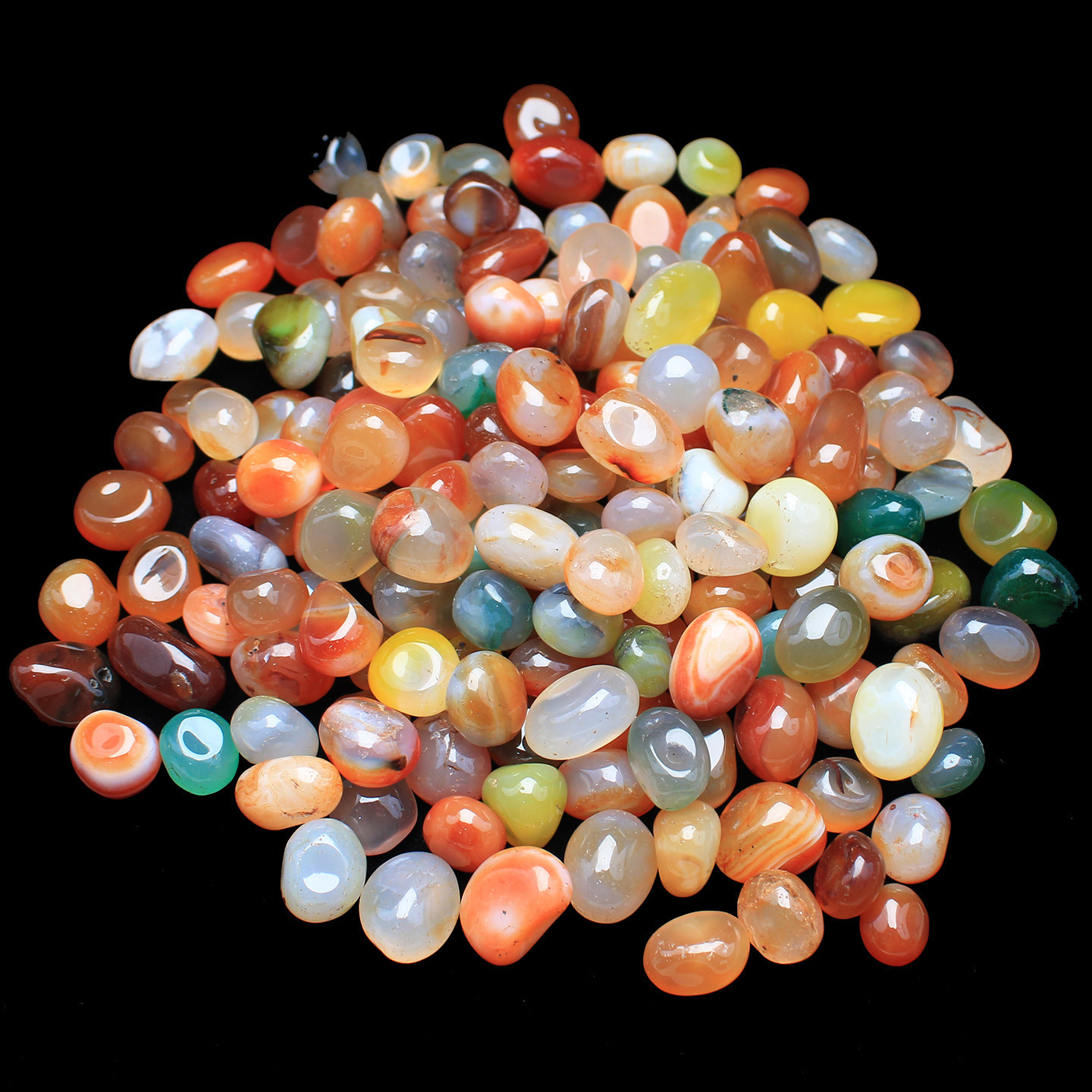 JH103 천연 다채로운 마노 자갈, 10-14mm 혼 - Aquarium Fish Rainbow 리뷰 및 가격