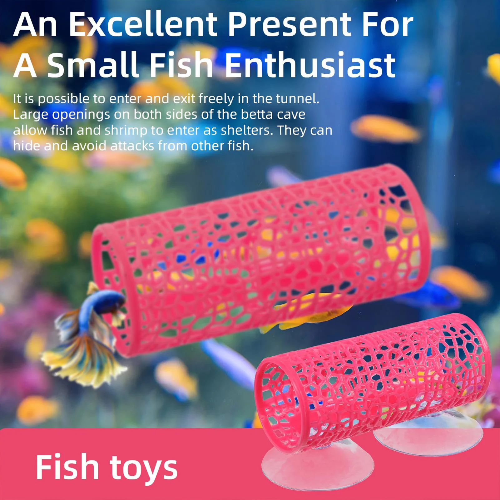 수족관 물고기 터널 장난감 베타 물고기 터널 은신처 및 - Fish Toys For Aquarium 리뷰 및 가격