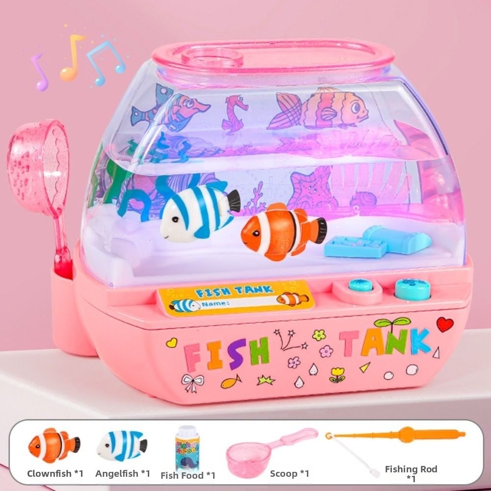 창의적인 인공 수족관 장난감 음악과 조명이 있는 미니  - Fish Toys For Aquarium 리뷰 및 가격
