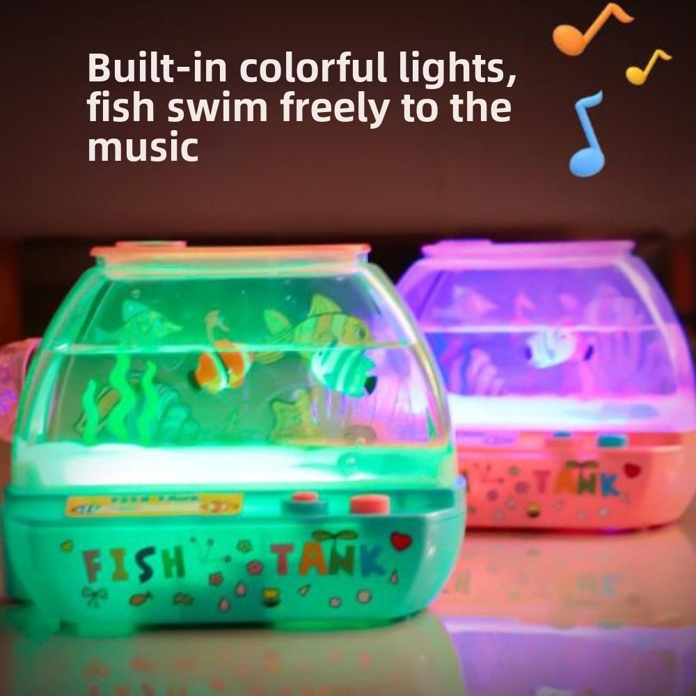 창의적인 인공 수족관 장난감 음악과 조명이 있는 미니  - Fish Toys For Aquarium 리뷰 및 가격