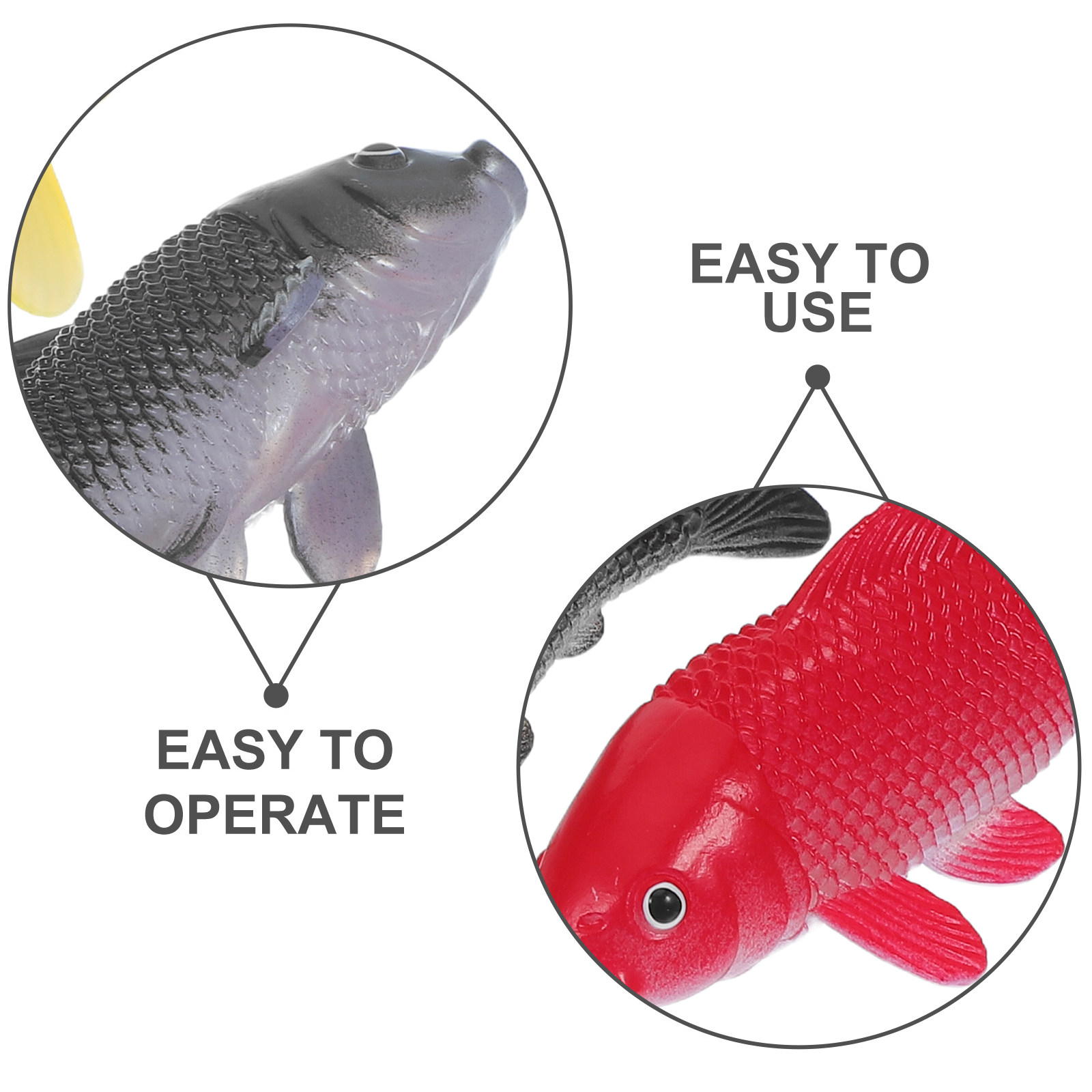 3pcs 물고기 공예 장난감 현실적인 플라스틱 물고기  - Aquarium Fish Pond 리뷰 및 가격