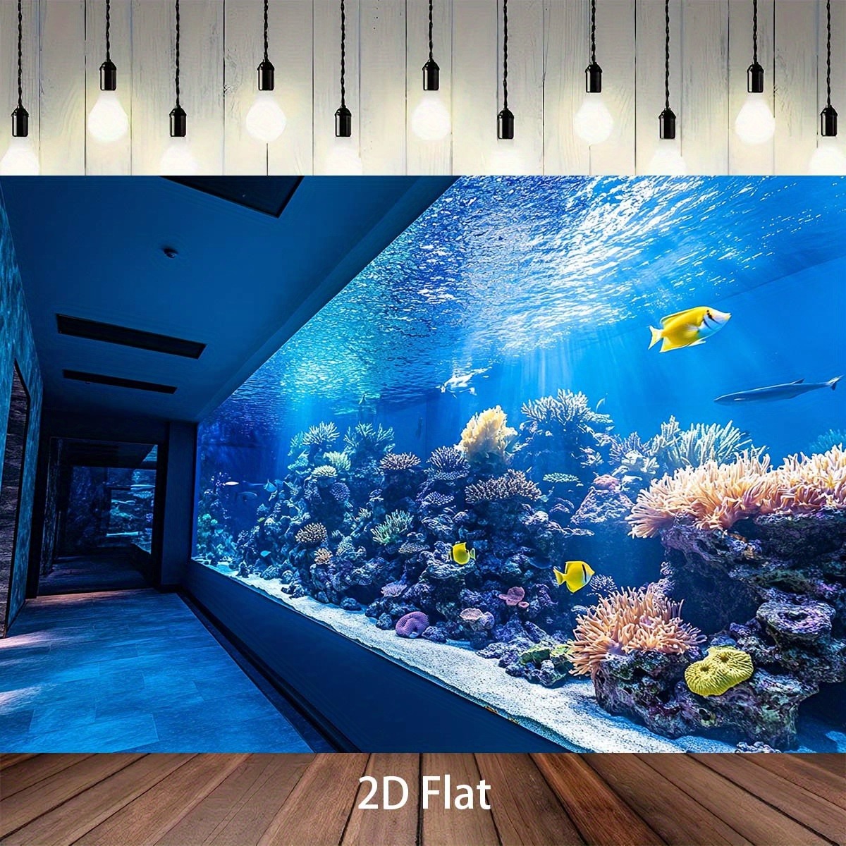 활기 넘치는 수중 아쿠아리움 태피스트리, 다채로운 산호 - Fish Aquarium Home 리뷰 및 가격