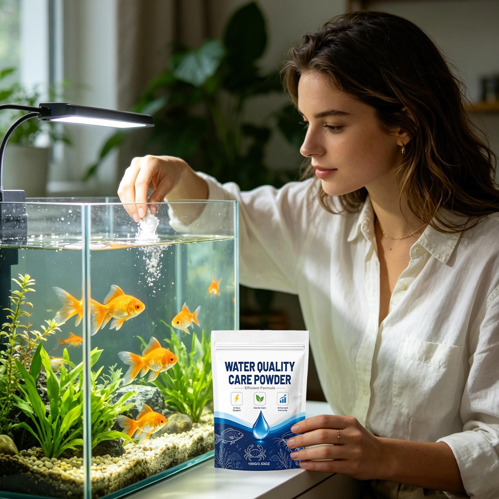 100g 어항 물 투명제 분말, 흐린 물을 맑게 하여  - Cleaner Fish Aquarium 리뷰 및 가격