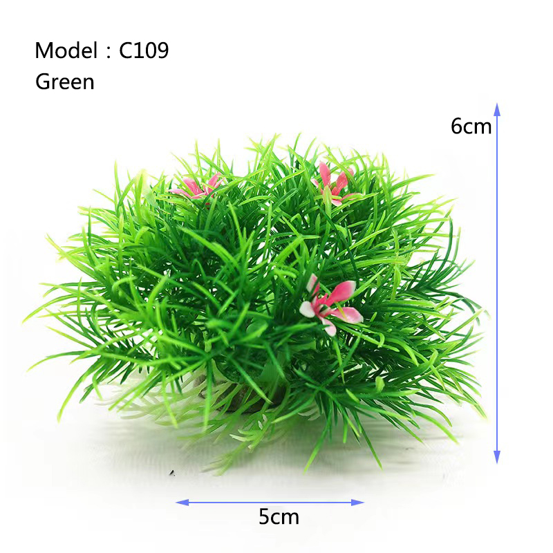 인공 넓은 짧은 어항 수족관 플라스틱 식물 시뮬레이션  - Aquarium Fish Green 리뷰 및 가격