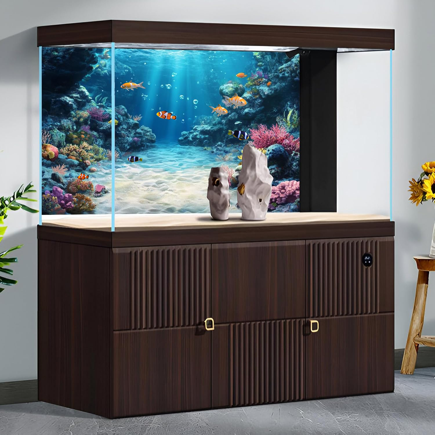 레인보우 산호초, 어항 배경화면, 수족관 배경화면 스티 - Aquarium Fish Rainbow 리뷰 및 가격