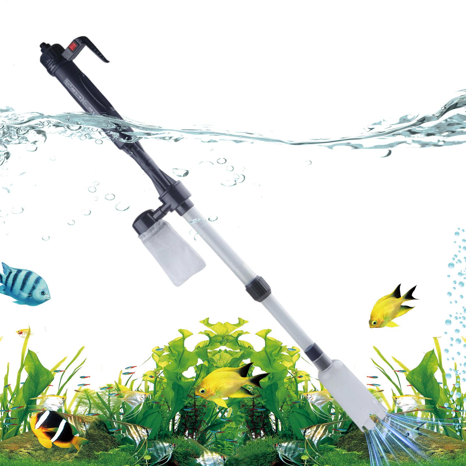 수족관 자갈 청소기, 텔레스코픽 전동 조절식 강력한 어 - Cleaner Fish Aquarium 리뷰 및 가격