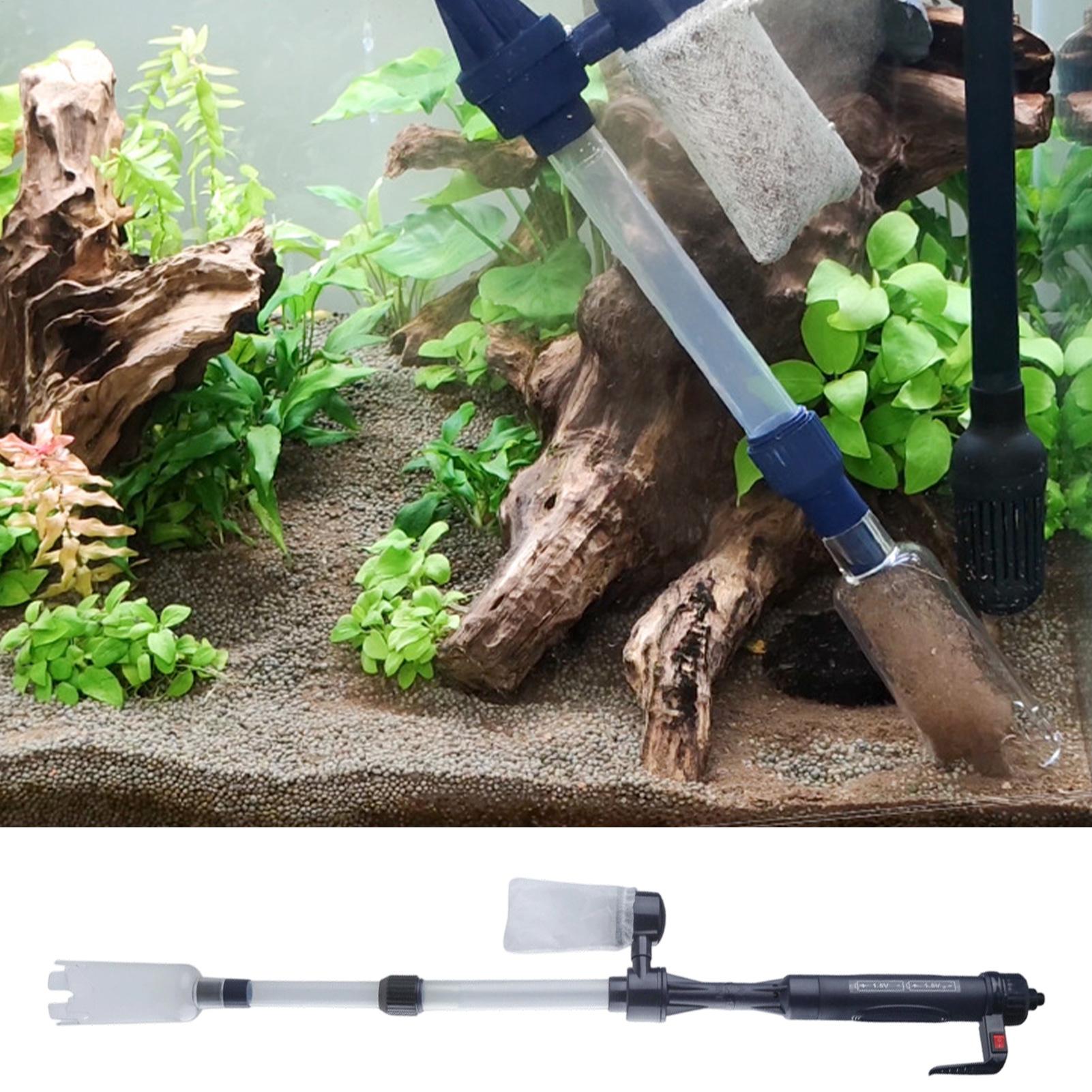수족관 자갈 청소기, 텔레스코픽 전동 조절식 강력한 어 - Cleaner Fish Aquarium 리뷰 및 가격
