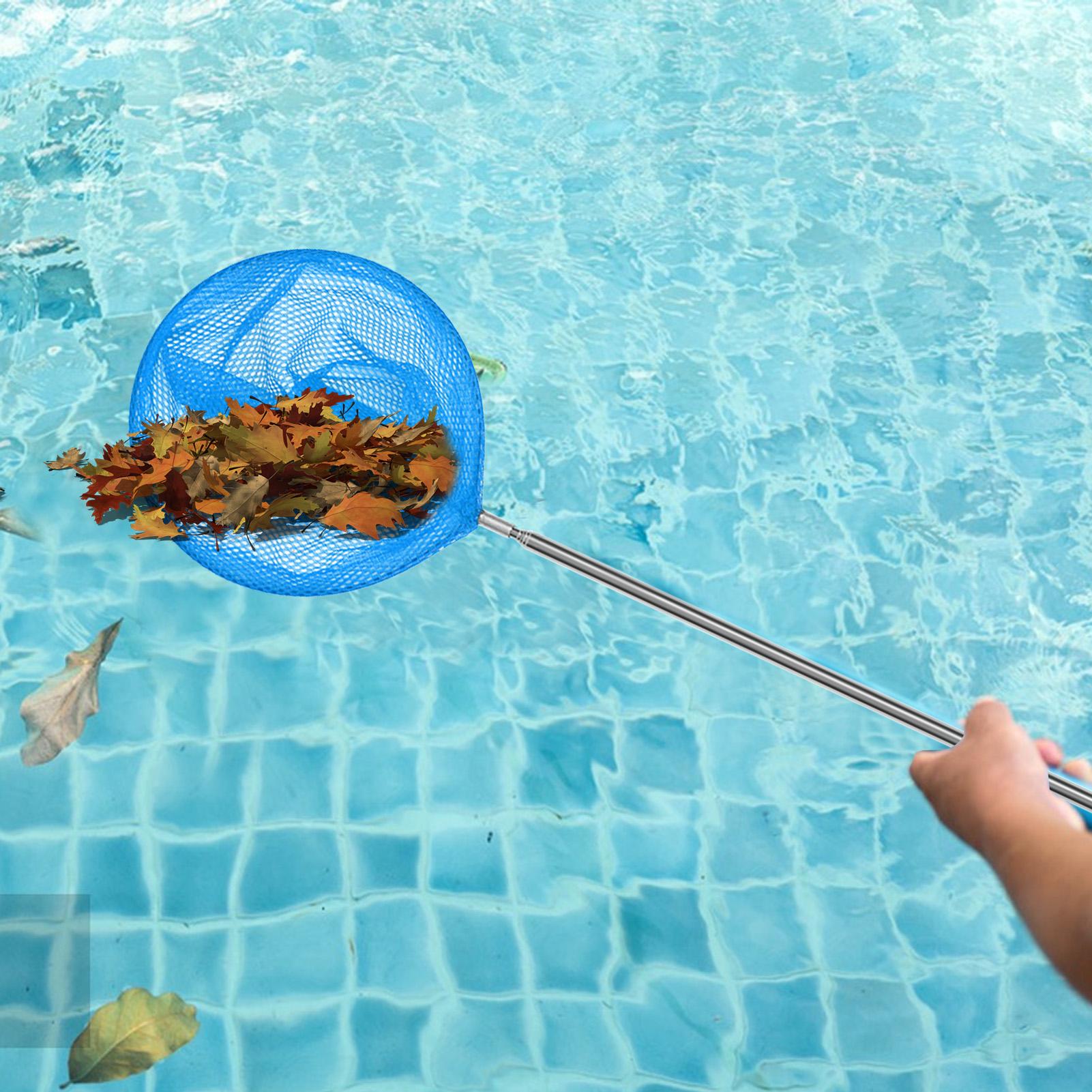 텔레스코픽 폴이 있는 수영장 스키머 그물망, 스테인리스 - Aquarium Fish Tank Cleaner 리뷰 및 가격