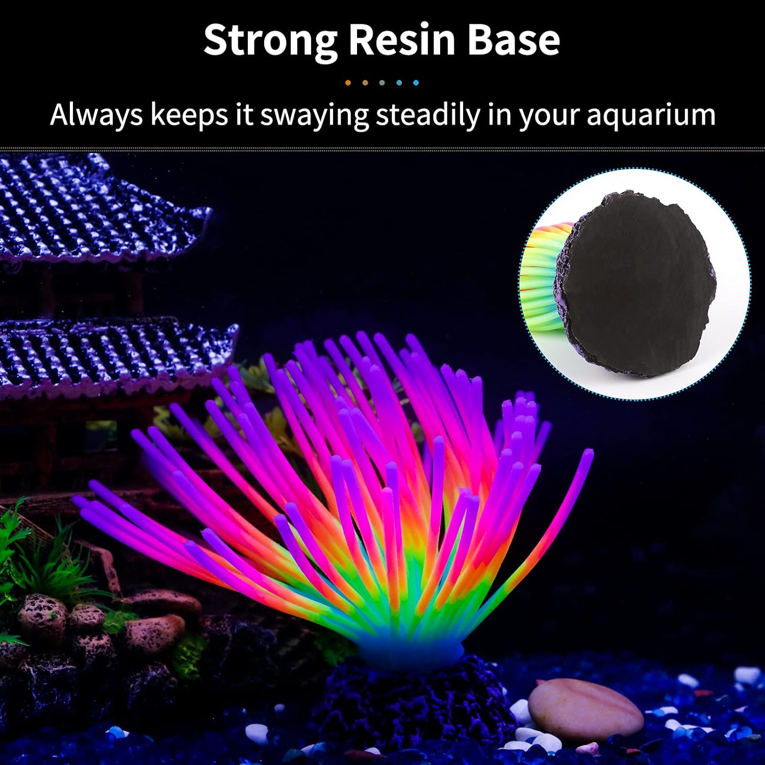 수족관 모조 무지개 성게 공 모양 인공 실리콘 장식품, - Aquarium Fish Rainbow 리뷰 및 가격